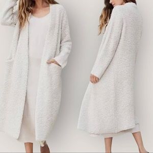 Jenni Kayne. Oatmeal Boucle Open Front Sweater Coat w/ Pockets. Size XS.